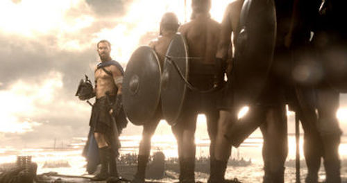 Sullivan Stapleton as Themistokles in 300: Rise of an Empire. 2014 Warner Bros.