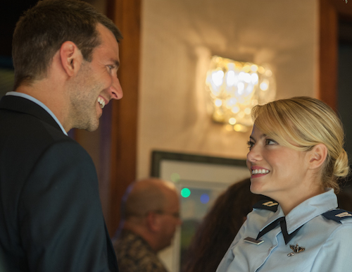 Bradley Cooper, left, and Emma Stone star in Columbia Pictures' Aloha. 2015 Columbia Pictures Industries, Inc. All Rights Reserved. ALL IMAGES ARE PROPERTY OF SONY PICTURES ENTERTAINMENT INC. FOR PROMOTIONAL USE ONLY. SALE, DUPLICATION OR TRANSFER OF THIS MATERIAL IS STRICTLY PROHIBITED.