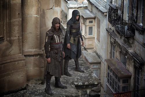 Assassin's Creed - Through a revolutionary technology that unlocks his genetic memories, Callum Lynch (Michael Fassbender) experiences the adventures of his ancestor, Aguilar, in 15th Century Spain with Maria (Ariane Labed). Photo Credit: Kerry Brown. Twentieth Century Fox Film Corporation 2016 All rights reserved.