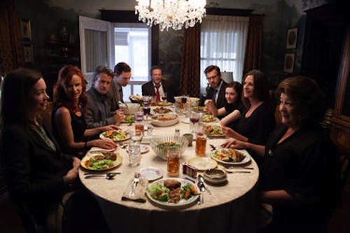 ulianne Nicholson, Juliette Lewis, Dermot Mulroney, Benedict Cumberbatch, Chris Cooper, Ewan Mcgregor, Abigail Breslin, Julia Roberts and Margo Martindale in August: Osage County. 2013 Claire Folger / Weinstein Co.