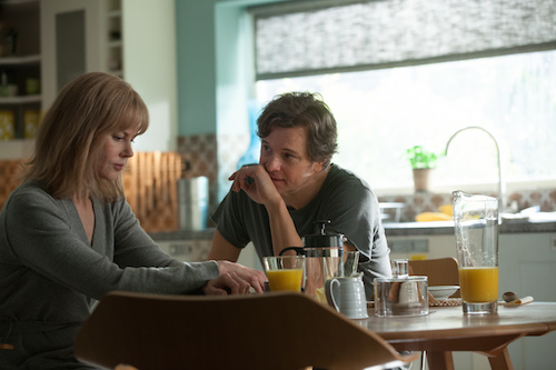 Amnesiac Christine Lucas (NICOLE KIDMAN) must decide if everything her husband, Ben (COLIN FIRTH), tells her is the truth in BEFORE I GO TO SLEEP. Photo credit: Laurie Sparham/Clarius Entertainment. Amnesiac Christine Lucas (NICOLE KIDMAN) must decide if everything her husband, Ben (COLIN FIRTH), tells her is the truth in BEFORE I GO TO SLEEP. Photo credit: Laurie Sparham/Clarius Entertainment.