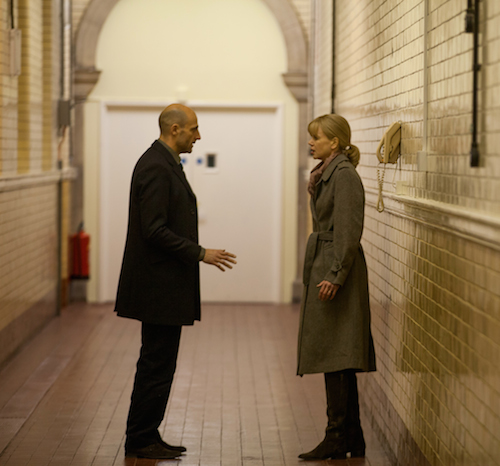 Christine Lucas (NICOLE KIDMAN) tries to piece together the mysteries of her past obliterated by amnesia by recording a daily video diary in BEFORE I GO TO SLEEP. Photo credit: Laurie Sparham/Clarius Entertainment.