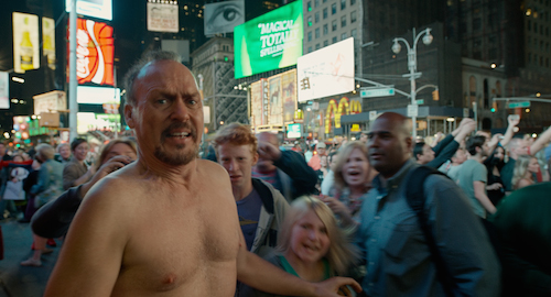 Michael Keaton as Riggan in BIRDMAN. Photo courtesy of Fox Searchlight Pictures