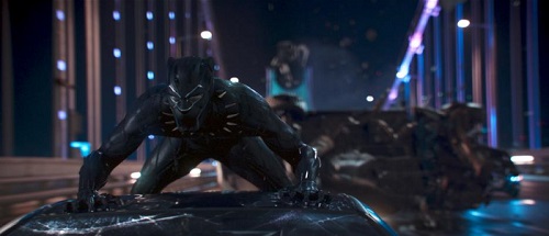 Black Panther, courtesy Marvel Studios/Walt Disney Pictures, All Rights Reserved.