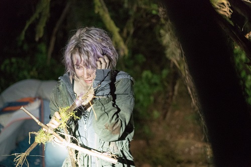 Valorie Curry stars as 'Talia' in BLAIR WITCH. Photo Credit: Chris Helcermanas-Benge, photo courtesy Lionsgate Films. Valorie Curry stars as 'Talia' in BLAIR WITCH. Photo Credit: Chris Helcermanas-Benge, photo courtesy Lionsgate Films.