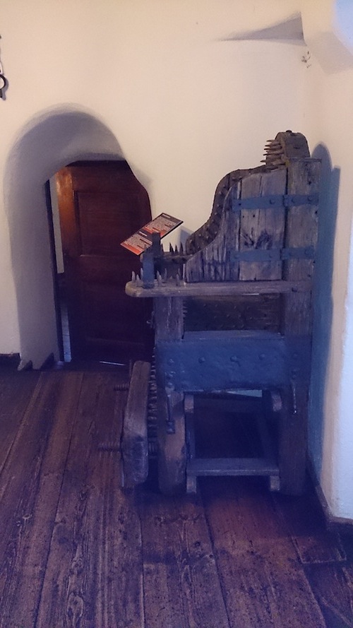 Bran Castle, Torture Chair. Copyright: Kathryn Schroeder 2013