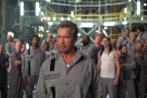 Arnold Schwarzenegger in Escape Plan. 2013 Summit Entertainment.