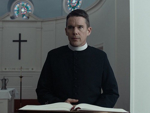 Ethan Hawke in First Reformed, courtesy A24. Ethan Hawke in First Reformed, courtesy A24.