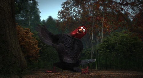Jake voiced by Woody Harrelson in Free Birds. 2013 Relativity Media. Jake voiced by Woody Harrelson in Free Birds. 2013 Relativity Media.