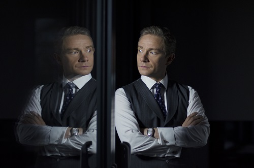 Martin Freeman as Mike Priddle in Jeremy Dyson & Andy Nyman's GHOST STORIES. Courtesy of IFC Midnight. An IFC Midnight release. Martin Freeman as Mike Priddle in Jeremy Dyson & Andy Nyman's GHOST STORIES. Courtesy of IFC Midnight. An IFC Midnight release.