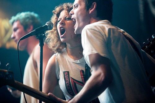 Alia Shawkat and Anton Yelchin in Green Room, photo by Scott Patrick, courtesy of A24. Alia Shawkat and Anton Yelchin in Green Room, photo by Scott Patrick, courtesy of A24.