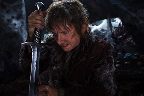 Martin Freeman as Bilbo Baggins in The Hobbit: The Desolation of Smaug. 2013 Warner Bros.