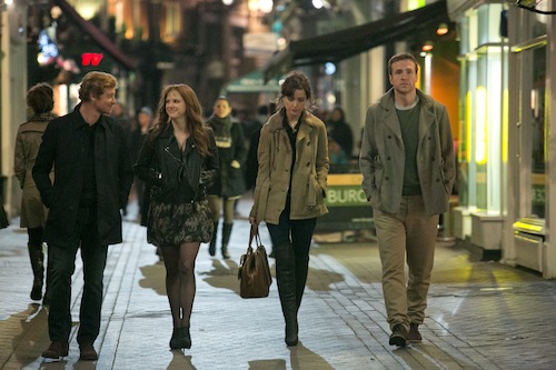 Simon Baker, Anna Faris, Rose Byrne and Rafe Spall in I GIVE IT A YEAR, a Magnolia Pictures release. Photo courtesy of Magnolia Pictures. Simon Baker, Anna Faris, Rose Byrne and Rafe Spall in I GIVE IT A YEAR, a Magnolia Pictures release. Photo courtesy of Magnolia Pictures.