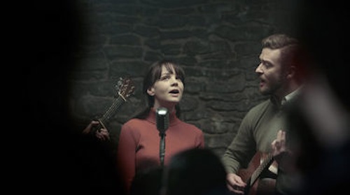 Carey Mulligan and Justin Timberlake in Inside Llewyn Davis. 2013 CBS Films.