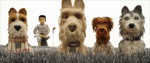 (From L-R): Bill Murray as Boss, Koyu Rankin as Atari Kobayashi, Edward Norton as Rex, Bob Balaban as King, and Jeff Goldblum as Duke in the film ISLE OF DOGS. Photo Courtesy of Fox Searchlight Pictures. © 2018 Twentieth Century Fox Film Corporation All Rights Reserved. (From L-R): Bill Murray as Boss, Koyu Rankin as Atari Kobayashi, Edward Norton as Rex, Bob Balaban as King, and Jeff Goldblum as Duke in the film ISLE OF DOGS. Photo Courtesy of Fox Searchlight Pictures. © 2018 Twentieth Century Fox Film Corporation All Rights Reserved.