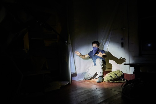 Christopher Abbott in IT COMES AT NIGHT, Photo by Eric McNatt courtesy A24. Christopher Abbott in IT COMES AT NIGHT, Photo by Eric McNatt courtesy A24.