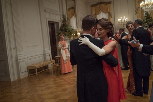 Caspar Phillipson and Natalie Portman in Jackie. Photo by Stephanie Branchu, courtesy Fox Searchlight Pictures 2016, All Rights Reserved.