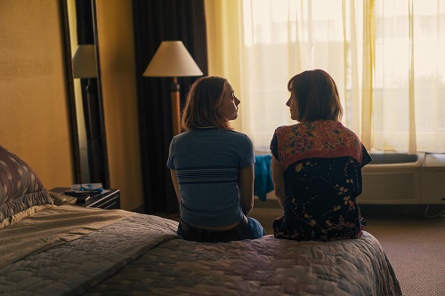 Saoirse Ronan and Laurie Metcalf in Lady Bird, photo by Merie Wallace, courtesy A24.