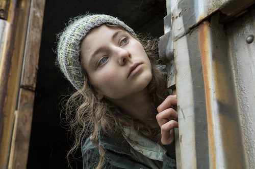 Thomasin Harcourt McKenzie stars as Tom in Debra Granik's LEAVE NO TRACE, a Bleecker Street release. Credit: Scott Green / Bleecker Street.