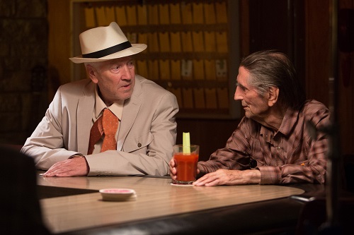 David Lynch and Harry Dean Stanton in LUCKY, a Magnolia Pictures release. Photo courtesy of Magnolia Pictures. David Lynch and Harry Dean Stanton in LUCKY, a Magnolia Pictures release. Photo courtesy of Magnolia Pictures.