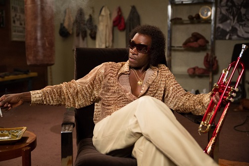 Don Cheadle in Miles Ahead, photo 2016 courtesy Sony Pictures Classics. Don Cheadle in Miles Ahead, photo 2016 courtesy Sony Pictures Classics.