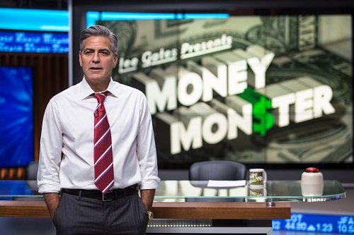 George Clooney stars as Lee Gates in TriStar Pictures' MONEY MONSTER. Courtesy of Sony Entertainment. George Clooney stars as Lee Gates in TriStar Pictures' MONEY MONSTER. Courtesy of Sony Entertainment.