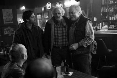 Bruce Dern, Stacy Keach and Will Forte in Nebraska. 2013 Paramount Pictures. Bruce Dern, Stacy Keach and Will Forte in Nebraska. 2013 Paramount Pictures.