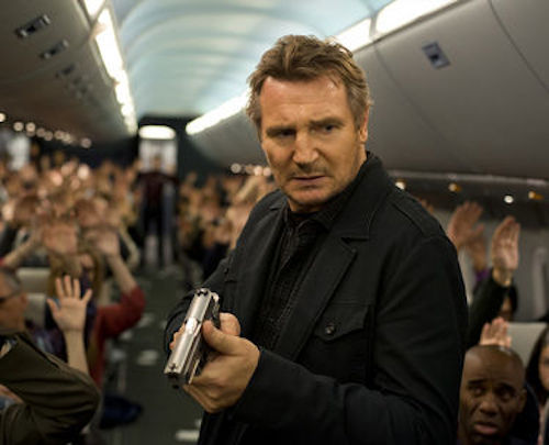 Liam Neeson in Non-Stop. 2014 Universal Pictures.
