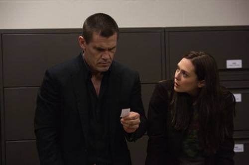 Josh Brolin and Elizabeth Olsen in Oldboy. 2013 Hilary Bronwyn Gayle / FilmDistrict.