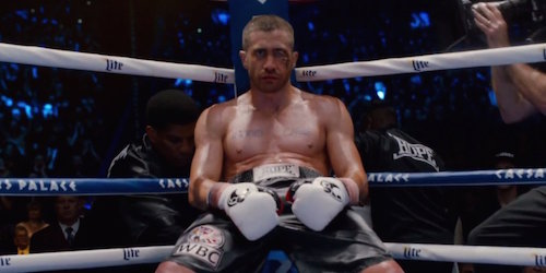 Jake Gyllenhaal in Southpaw. All rights reserved. Jake Gyllenhaal in Southpaw. All rights reserved. All rights reserved.