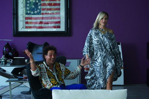 Javier Bardem as Reiner and Cameron Diaz as Malkina in The Counselor. 2013 Kerry Brown / Twentieth Century Fox. Javier Bardem as Reiner and Cameron Diaz as Malkina in The Counselor. 2013 Kerry Brown / Twentieth Century Fox.