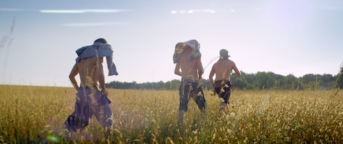 Moises Arias, Nick Robinson, and Gabriel Basso , star in CBS Films' upcoming release THE KINGS OF SUMMER. Photo credit: Julie Hahn