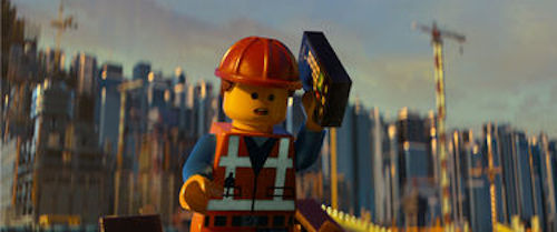 Emmet voiced by Chris Pratt in The LEGO Movie. 2014 Warner Bros. Emmet voiced by Chris Pratt The LEGO Movie. 2014 Warner Bros.