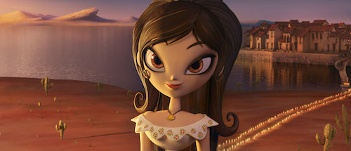 ZOÃ SALDANA voices Maria, an independent, strong-willed and fun-loving woman who is wooed by Manolo and his longtime best friend Joaquin. 2014 Twentieth Century Fox Film Corporation and Reel FX Productions II, LLC. All Rights Reserved. Not for sale or duplication. ZOÃ SALDANA voices Maria, an independent, strong-willed and fun-loving woman who is wooed by Manolo and his longtime best friend Joaquin. 2014 Twentieth Century Fox Film Corporation and Reel FX Productions II, LLC. All Rights Reserved. Not for sale or duplication.