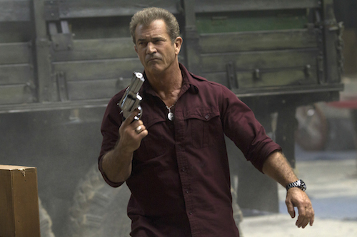 BMel Gibson stars as âConrad Stonebanksâ in THE EXPENDABLES 3. Photo Credit: Phil Bray.