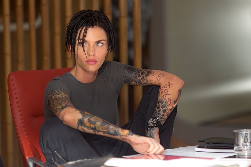 RUBY ROSE as Jaxx in Warner Bros. Pictures' and Gravity Pictures' science fiction action thriller THE MEG, a Gravity Pictures release for China, and a Warner Bros. Pictures release throughout the rest of the world. Photo Credit: Kirsty Griffin. RUBY ROSE as Jaxx in Warner Bros. Pictures' and Gravity Pictures' science fiction action thriller THE MEG, a Gravity Pictures release for China, and a Warner Bros. Pictures release throughout the rest of the world. Photo Credit: Kirsty Griffin.