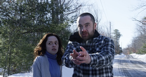 (L-R) Lauren Ashley Carter as Rachel Meadows and Graham Skipper as Zack Connors in the horror film THE MIND'S EYE, an RLJ Entertainment release. Photo credit Joe Begos. (L-R) Lauren Ashley Carter as Rachel Meadows and Graham Skipper as Zack Connors in the horror film THE MIND'S EYE, an RLJ Entertainment release. Photo credit Joe Begos.