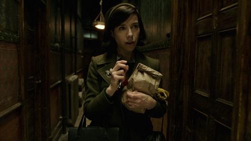 Sally Hawkins in the film THE SHAPE OF WATER. Photo by Kerry Hayes; © 2017 Twentieth Century Fox Film Corporation All Rights Reserved. Sally Hawkins in the film THE SHAPE OF WATER. Photo by Kerry Hayes; © 2017 Twentieth Century Fox Film Corporation All Rights Reserved.