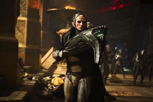 Christopher Eccleston in Thor: The Dark World. 2013 Marvel. Christopher Eccleston in Thor: The Dark World. 2013 Marvel.