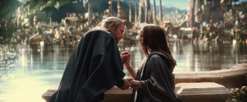 Chris Hemsworth as Thor and Natalie Portman as Jane Foster in Thor: The Dark World. 2013 Marvel. Chris Hemsworth as Thor and Natalie Portman as Jane Foster in Thor: The Dark World. 2013 Marvel.