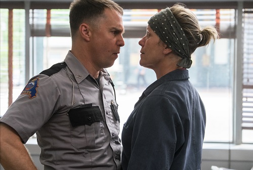 Sam Rockwell and Frances McDormand in the film THREE BILLBOARDS OUTSIDE EBBING, MISSOURI. Photo by Merrick Morton, © 2017 Twentieth Century Fox Film Corporation All Rights Reserved. Sam Rockwell and Frances McDormand in the film THREE BILLBOARDS OUTSIDE EBBING, MISSOURI. Photo by Merrick Morton, © 2017 Twentieth Century Fox Film Corporation All Rights Reserved.