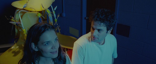 Katie Holmes and Luke Kirby in Paul Dalio's TOUCHED WITH FIRE. Photo credit: Courtesy of Roadside Attractions. Katie Holmes and Luke Kirby in Paul Dalio's TOUCHED WITH FIRE. Photo credit: Courtesy of Roadside Attractions.