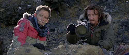 Ben Stiller and Sean Penn in Walter Milly in The Secret Life of Walter Mitty. 2013 Wilson Webb / Twentieth Century Fox.