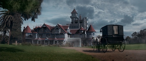 The Winchester mansion in a scene from WINCHESTER to be released by CBS Films and Lionsgate. Photo credit: Ben King. The Winchester mansion in a scene from WINCHESTER to be released by CBS Films and Lionsgate. Photo credit: Ben King.