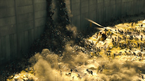 BThe infected scale the Israeli walls in WORLD WAR Z, from Paramount Pictures and Skydance Productions in association with Hemisphere Media Capital and GK Films. The infected scale the Israeli walls in WORLD WAR Z, from Paramount Pictures and Skydance Productions in association with Hemisphere Media Capital and GK Films.
