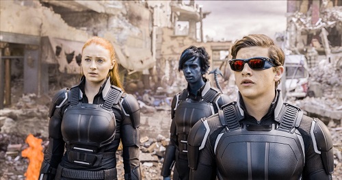 Kodi Smit-McPhee, Sophie Turner, and Tye Sheridan in X-Men: Apocalypse. Courtesy of Twentieth Century Fox Film Corporation, All rights reserved.