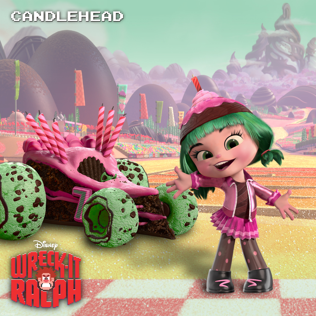 Candlehead: Happy Hot Head Candlehead is a riot who’s able to laugh at herself—even when she’s the butt of the joke. Hynotized by the flame atop her own head, she gets lost in a haze of Happy Birthdays. Sugar Rush and its daily races wouldn't be complete without Candlehead, but she's a few scoops short of a sundae.