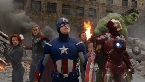 A scene from The Avengers