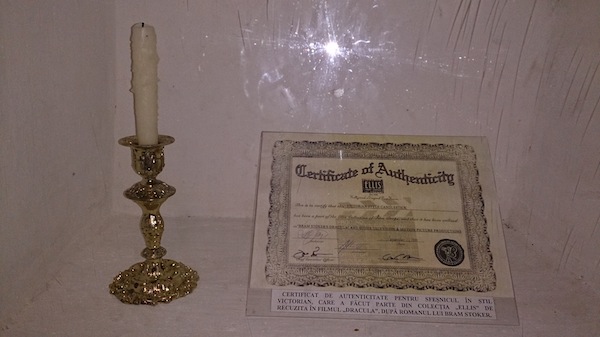 Bran Castle Candlestick, As Used In Francis Ford Coppola's 'Dracula'. Copyright: Kathryn Schroeder