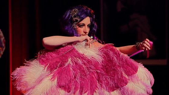 Zora Von Pavonine in the documentary “BURLESQUE: HEART OF THE GLITTER TRIBE” an XLrator Media release. Photo courtesy of XLrator Media.